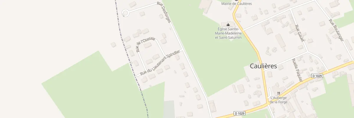 Plan du 13 Rue du Frier à Caulières