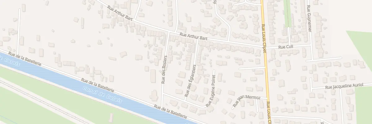 Plan du 8 Rue des Eglantiers à Coulogne