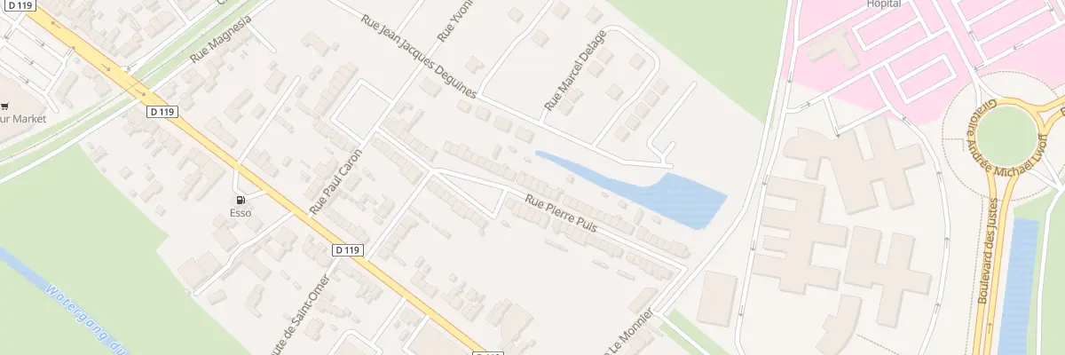 Plan du 23 Rue Pierre Puis à Calais