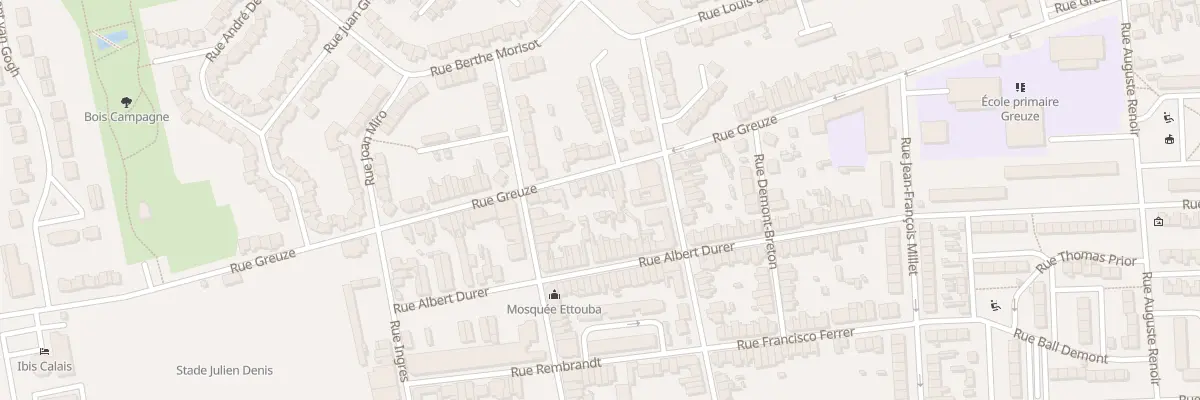 Plan du 476 Rue Greuze à Calais