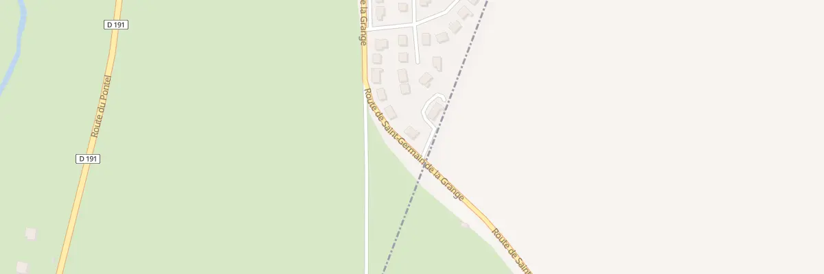 Plan du 25 Rte de St Germain de la Grange à Beynes