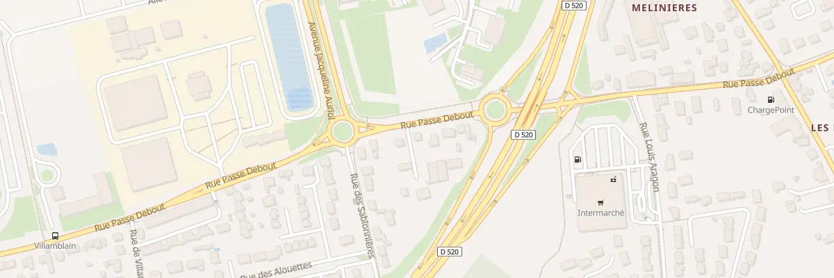 Plan du 647 Rue Passe Debout à Saran