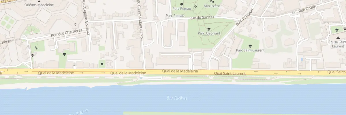 Plan du 8B Quai de la Madeleine à Orléans