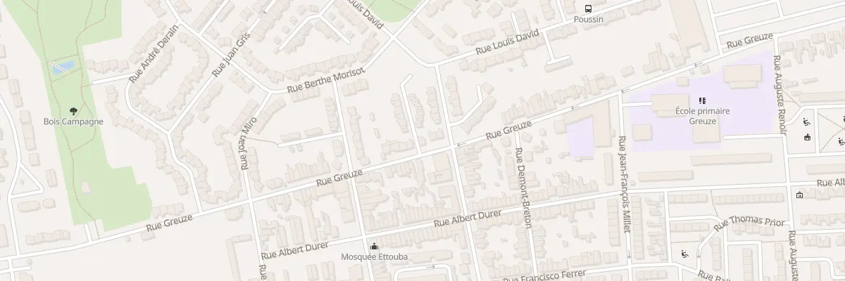 Plan du 505 Rue Greuze à Calais