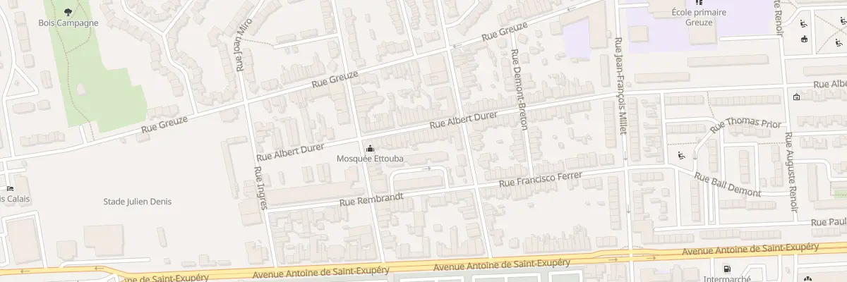 Plan du 22 Rue Albert Dürer à Calais
