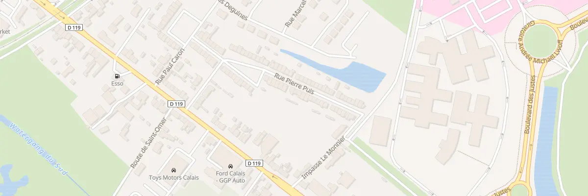 Plan du 16 Rue Pierre Puis à Calais
