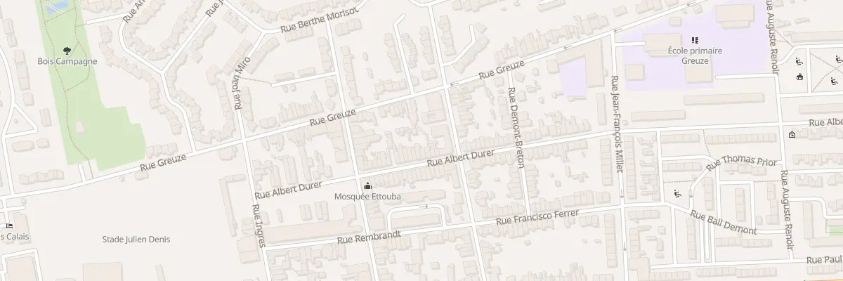 Plan du 49 Rue Albert Dürer à Calais