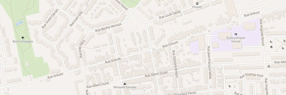 Plan du 509 Rue Greuze à Calais
