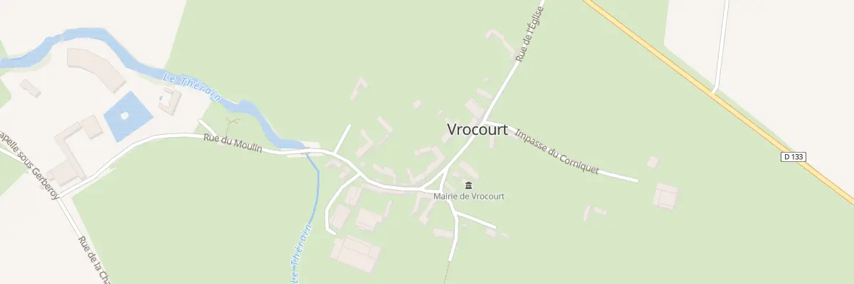 Plan du 9 Rue de l’Eglise à Vrocourt