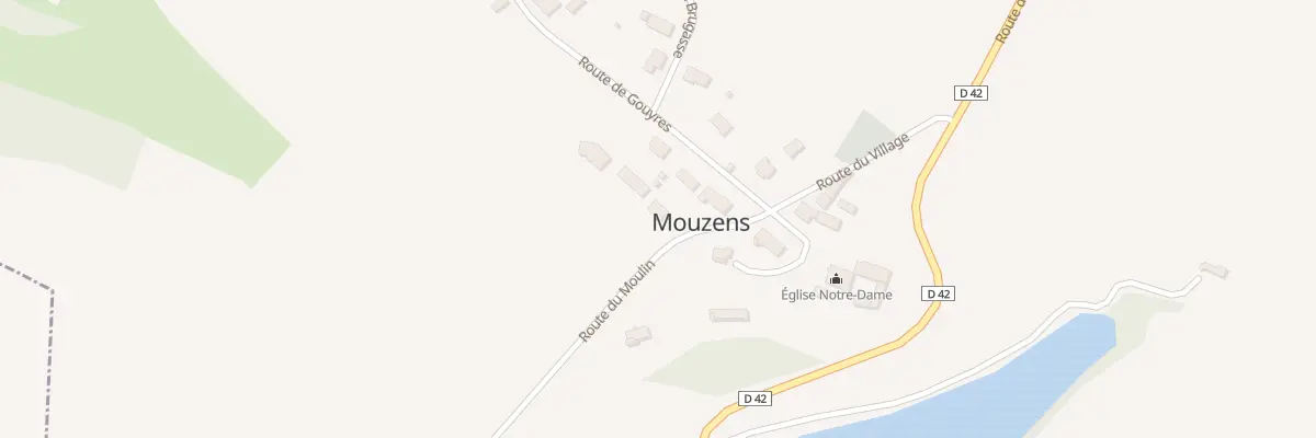 Plan du 4 Rte du Moulin à Mouzens