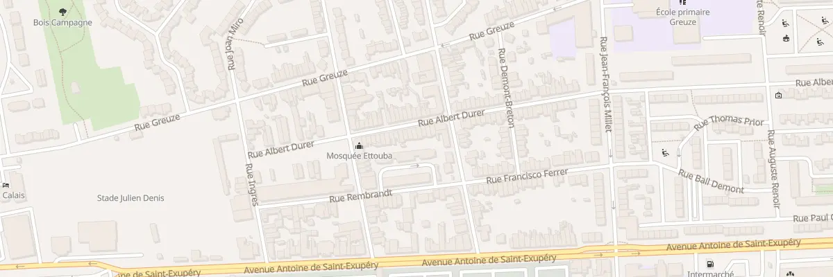 Plan du 24 Rue Albert Dürer à Calais