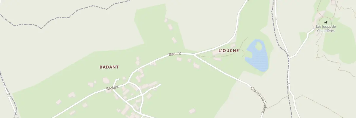 Plan du 18 Badant à Savennes
