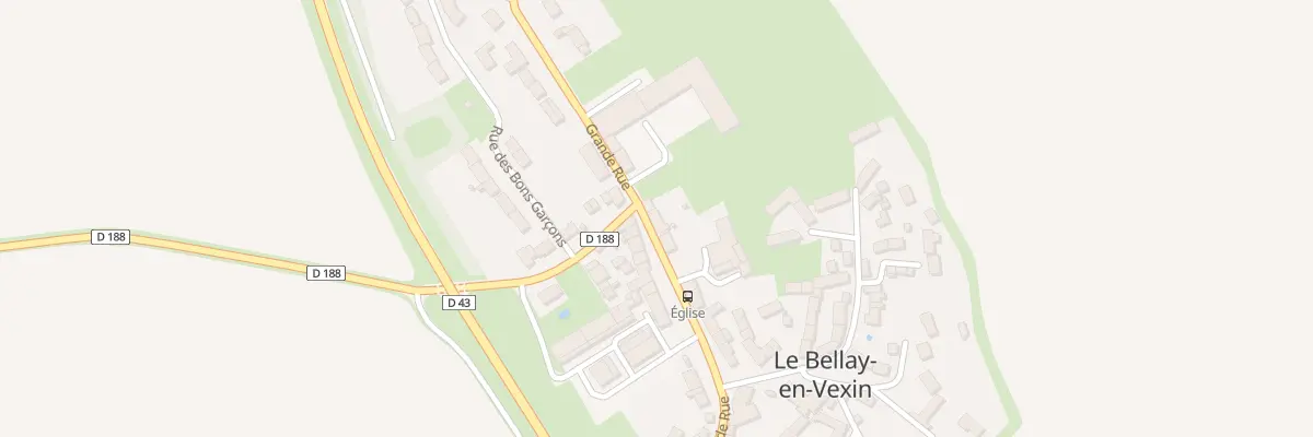 Plan du 13 Gr Gde Rue au Bellay-en-Vexin