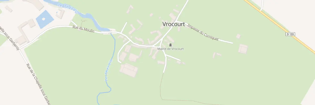 Plan du 1B Che du Lavoir à Vrocourt