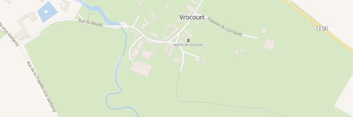 Plan du 1 Che du Lavoir à Vrocourt
