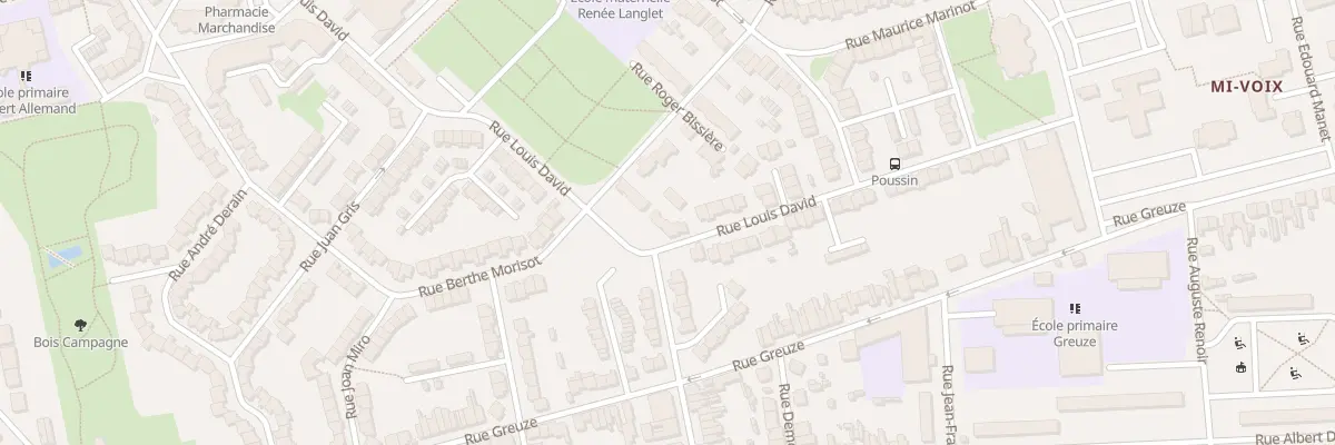 Plan du 453 Rue Louis David à Calais