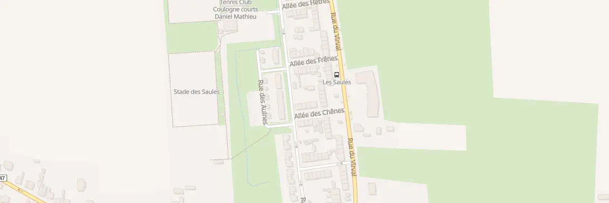 Plan du 216 All des Chênes à Coulogne