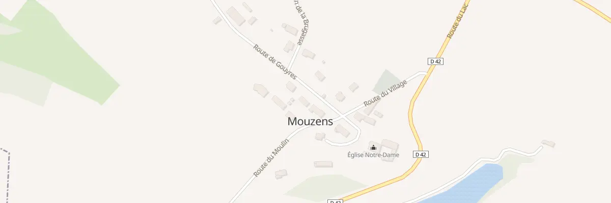Plan du 3 Rte de Gouyres à Mouzens