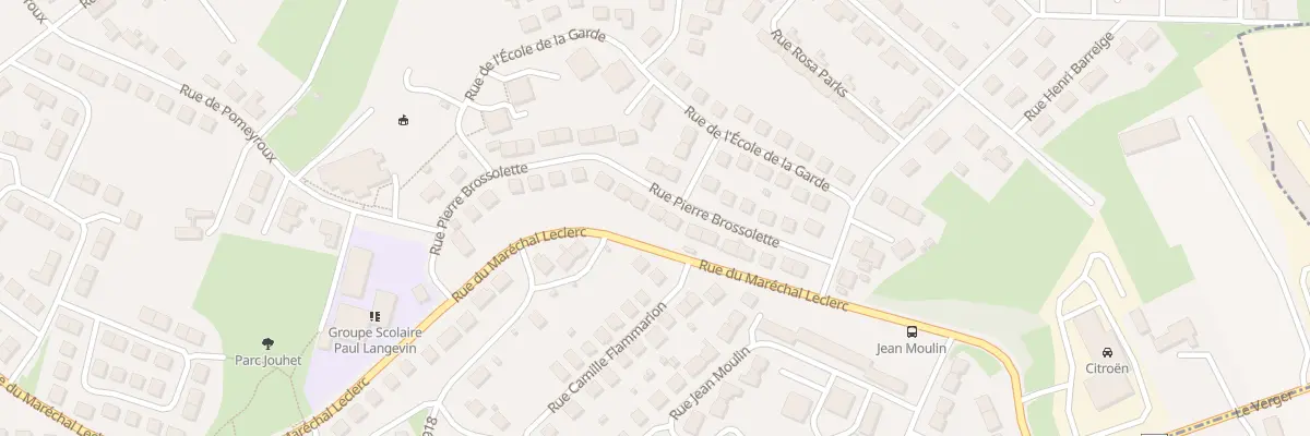 Plan du 18 Rue Pierre Brossolette à Guéret