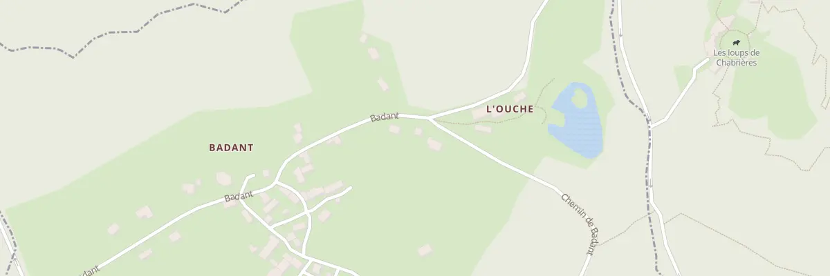 Plan du 17 Badant à Savennes