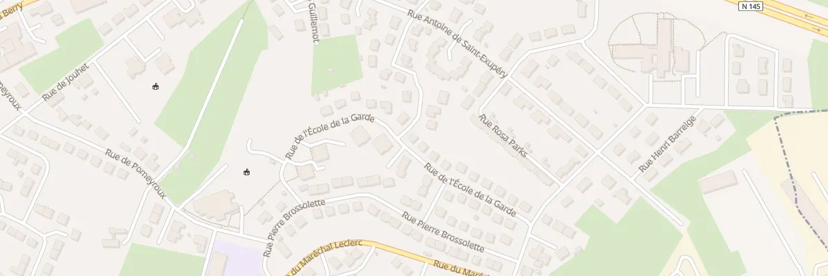 Plan du 29 Rue de l’Ecole de la Garde à Guéret