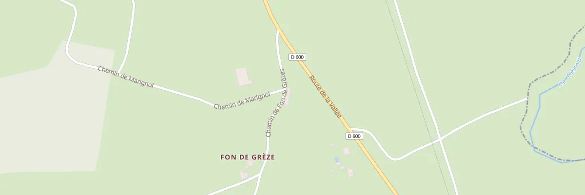 Plan du 3 Che de Fon de Greze à Marnaves
