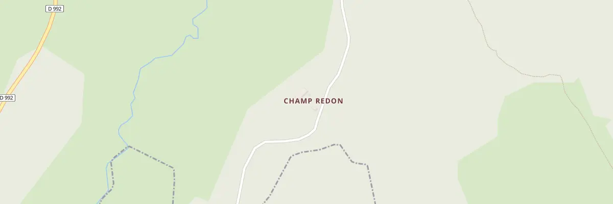 Plan du 1 Champ Redon à La Villedieu