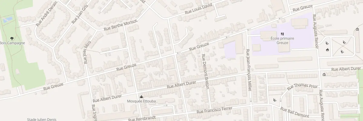 Plan du 42 Rue Vincent à Calais