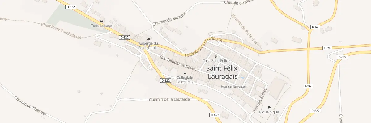 Plan du 19 Rue Déodat de Séverac à Saint-Félix-Lauragais
