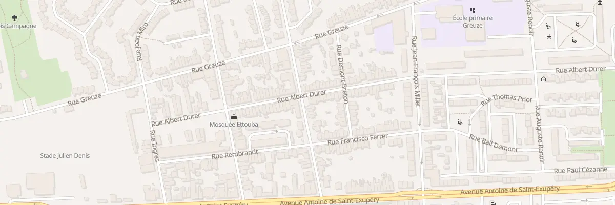 Plan du 26 Rue Vincent à Calais