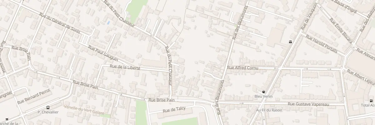 Plan du 28 Rue du Petit Chasseur à Orléans