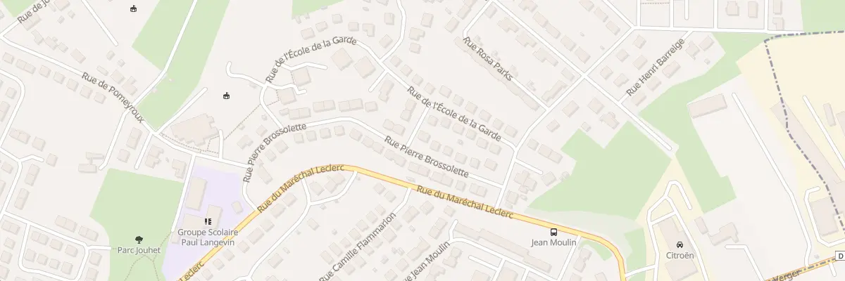 Plan du 11 Rue Pierre Brossolette à Guéret