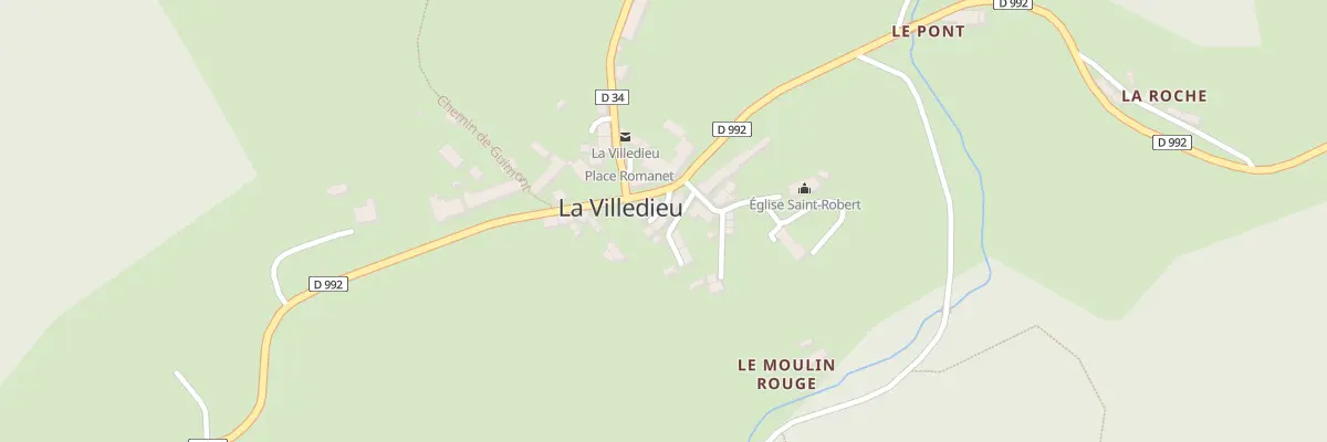 Plan du 5020 Le Bourg à La Villedieu