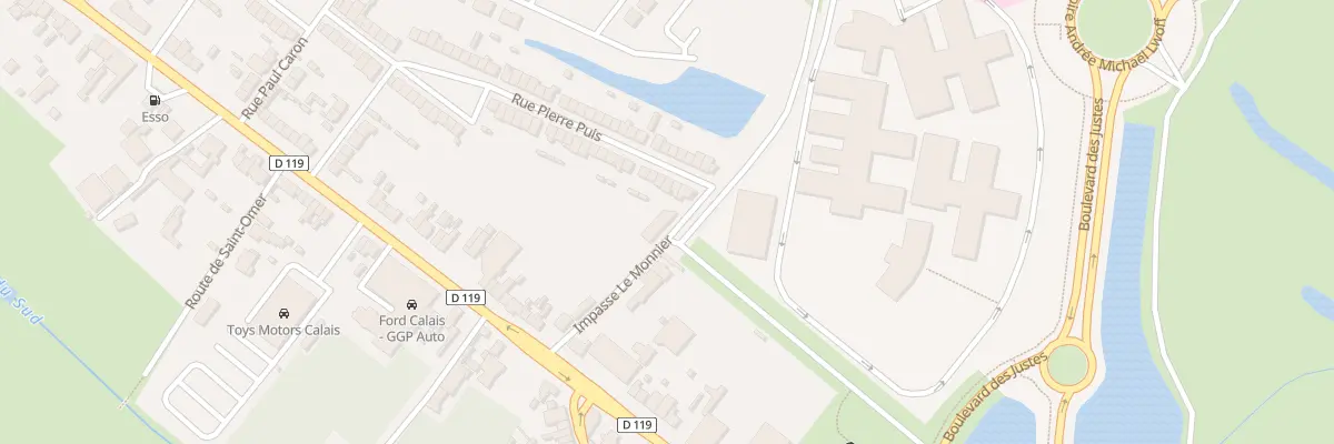 Plan du 649 Rte de Saint-omer à Calais