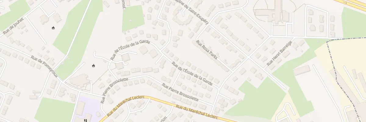 Plan du 23 Rue de l’Ecole de la Garde à Guéret