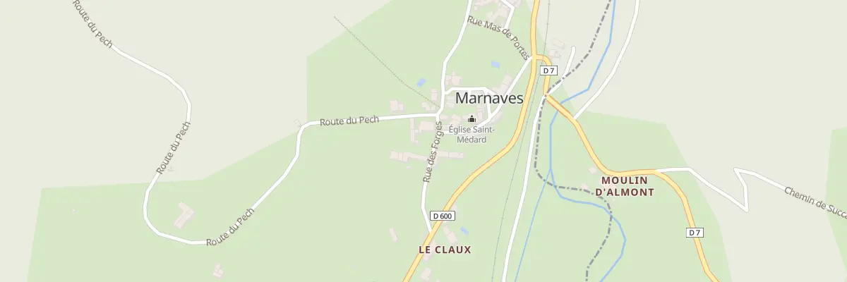 Plan du 16 Rue des Forges à Marnaves