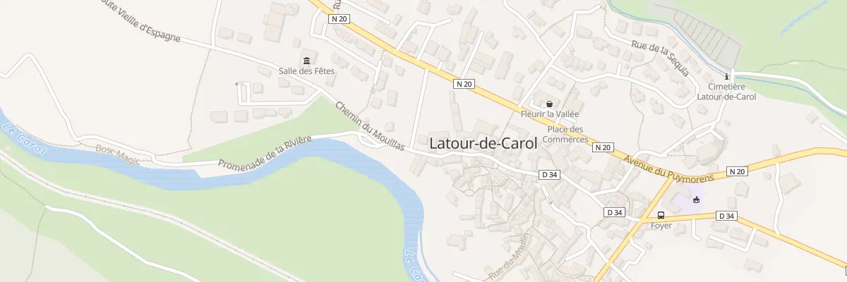 Plan du 87 Village à Latour-de-Carol