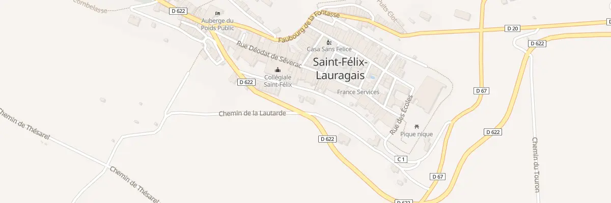 Plan du 235 Rte de Saint-Félix à Revel à Saint-Félix-Lauragais