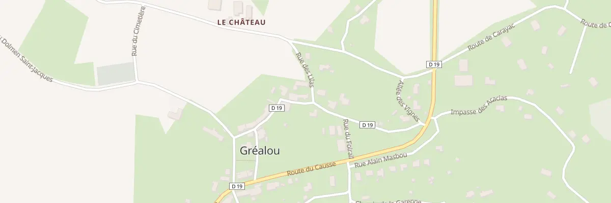 Plan du 19 Rue des Lilas à Gréalou