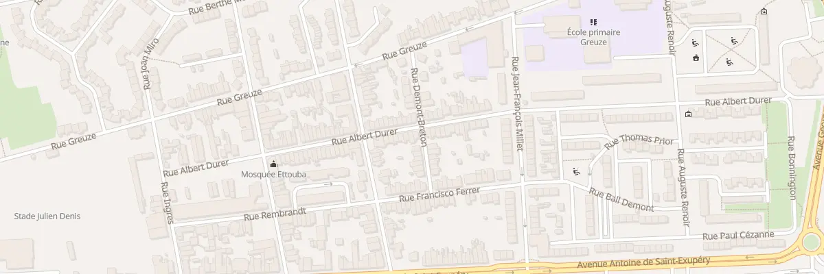 Plan du 50 Rue Albert Dürer à Calais