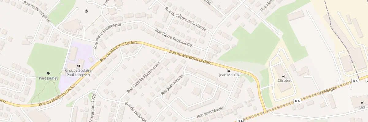 Plan du 58 Rue Jean Moulin à Guéret