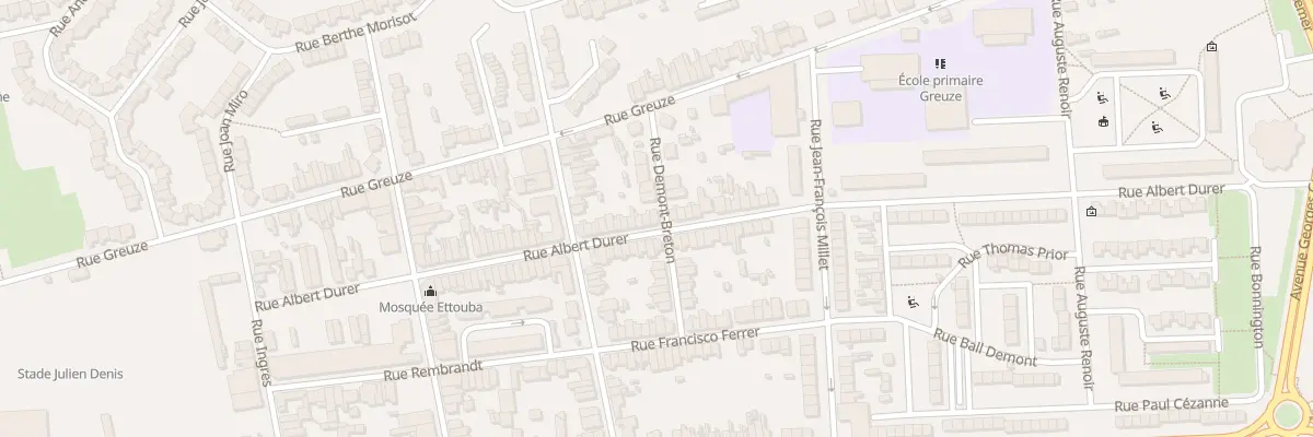 Plan du 79 Rue Albert Dürer à Calais