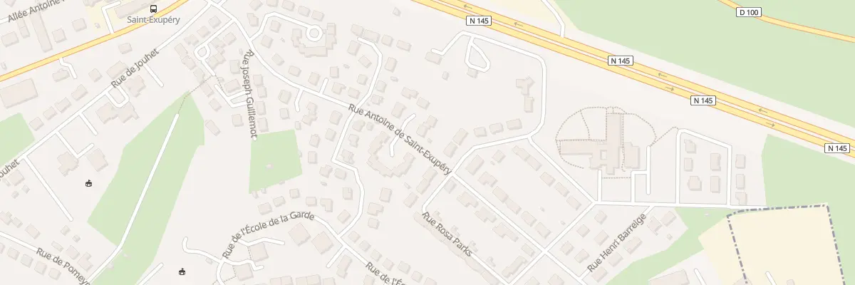 Plan du 20 Rue Antoine de Saint Exupery à Guéret