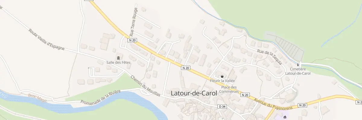 Plan du 97A Village à Latour-de-Carol