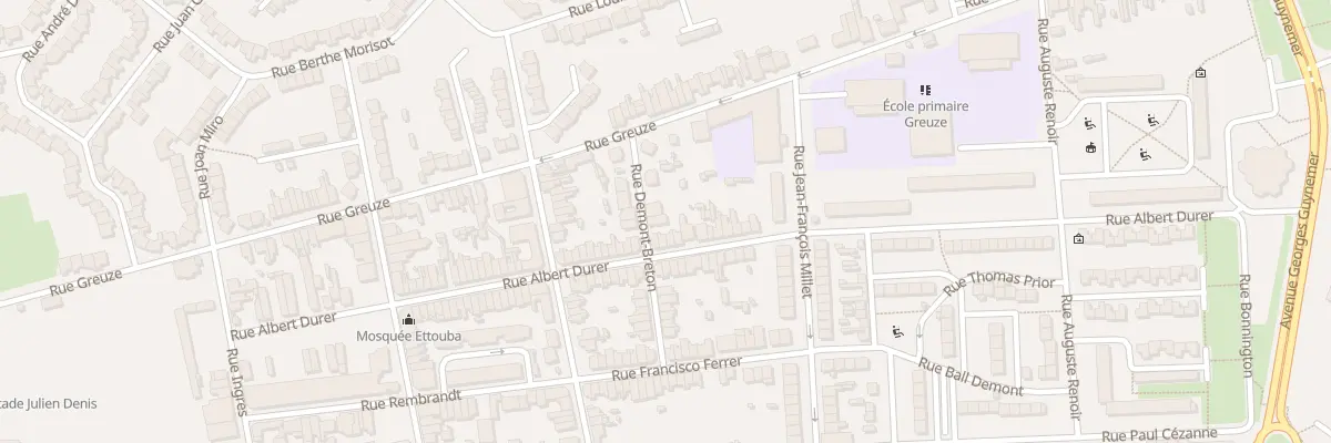 Plan du 14 Rue Demont Breton à Calais
