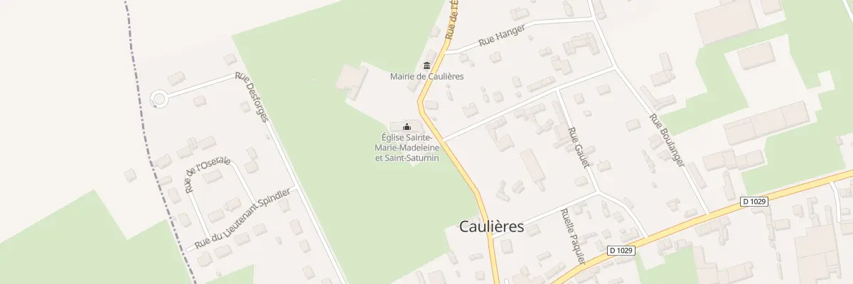 Plan du 7 Rue de l’Eglise à Caulières