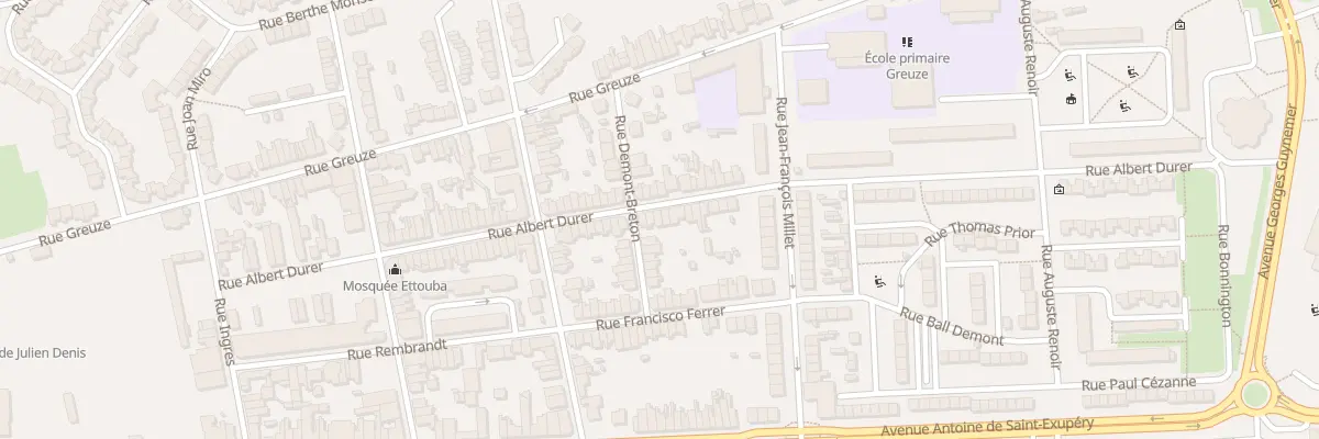 Plan du 58 Rue Albert Dürer à Calais