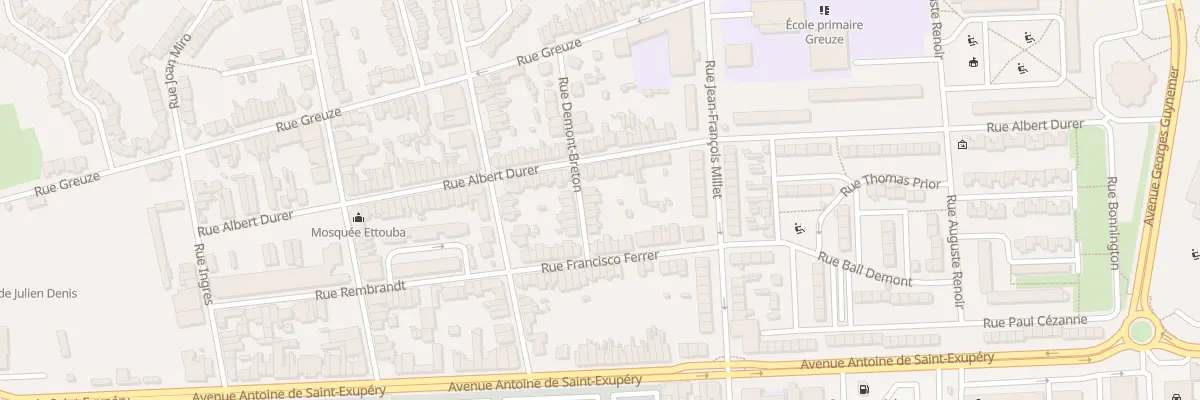 Plan du 10 Rue Demont Breton à Calais
