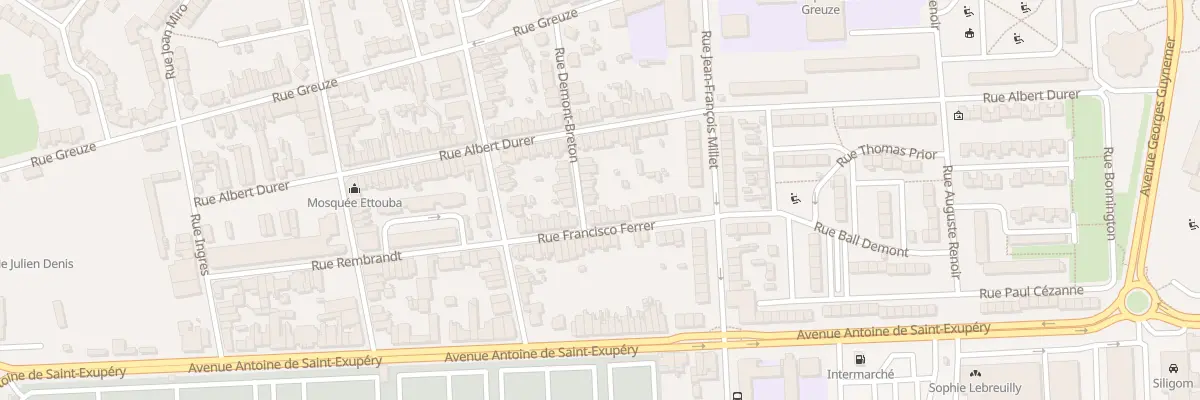 Plan du 2 Rue Demont Breton à Calais