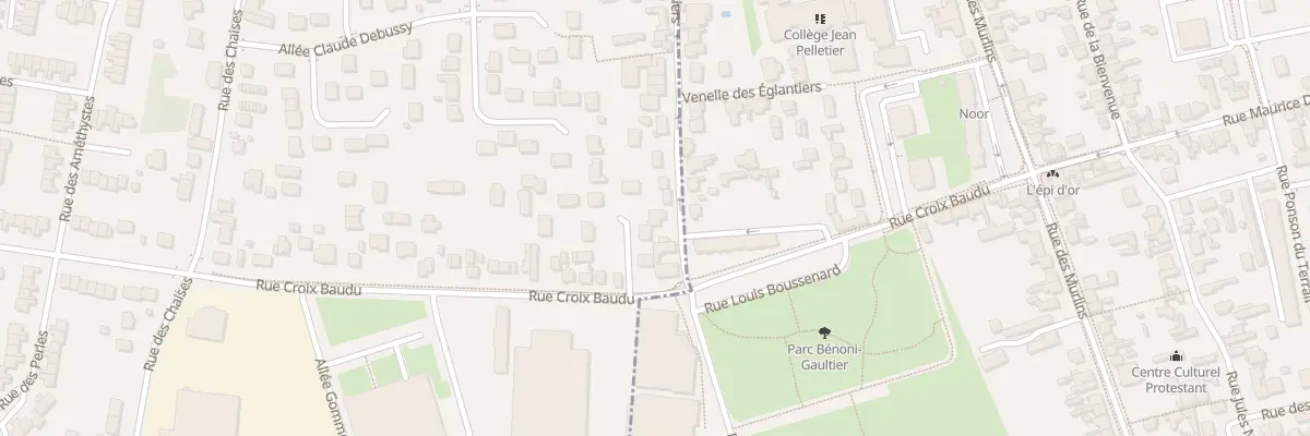Plan du 5 All des Kiwis à Saint-Jean-de-la-Ruelle